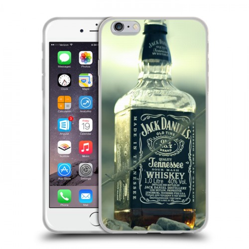 Дизайнерский силиконовый чехол для Iphone 6 Plus/6s Plus Jack Daniels