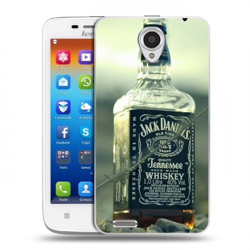 Дизайнерский пластиковый чехол для Lenovo S650 Ideaphone Jack Daniels