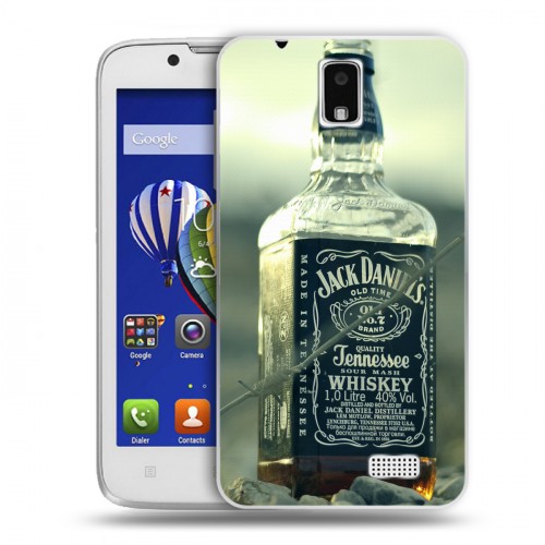 Дизайнерский пластиковый чехол для Lenovo A328 Jack Daniels