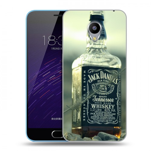 Дизайнерский пластиковый чехол для Meizu M1 Jack Daniels