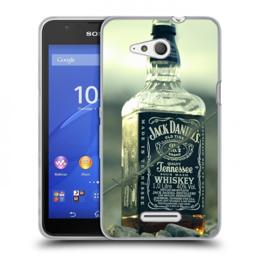 Дизайнерский пластиковый чехол для Sony Xperia E4g Jack Daniels