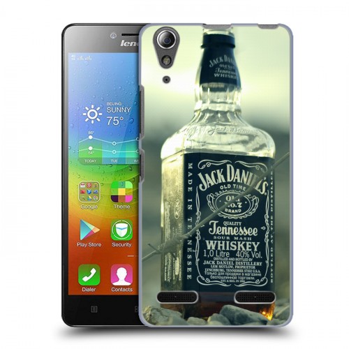 Дизайнерский пластиковый чехол для Lenovo A6000 Jack Daniels