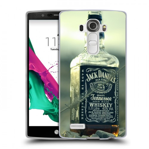 Дизайнерский пластиковый чехол для LG G4 Jack Daniels
