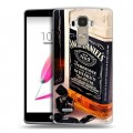 Дизайнерский силиконовый чехол для LG G4 Stylus Jack Daniels