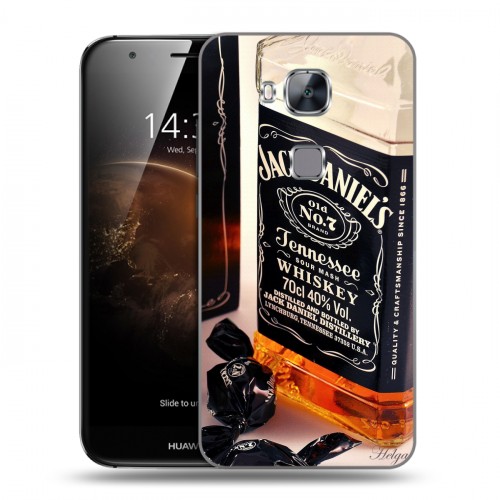 Дизайнерский пластиковый чехол для Huawei G8 Jack Daniels