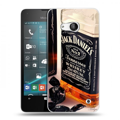 Дизайнерский пластиковый чехол для Microsoft Lumia 550 Jack Daniels