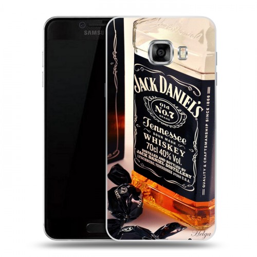 Дизайнерский пластиковый чехол для Samsung Galaxy C5 Jack Daniels