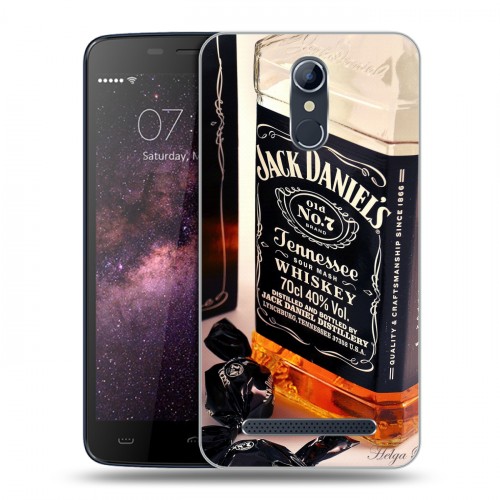 Дизайнерский силиконовый чехол для Homtom HT17 Jack Daniels