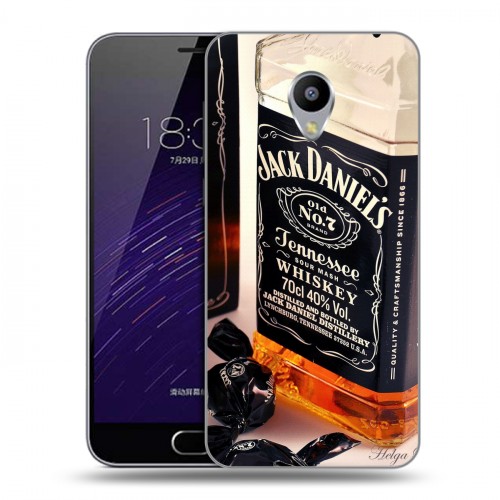 Дизайнерский силиконовый чехол для Meizu M3s Mini Jack Daniels