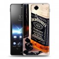 Дизайнерский пластиковый чехол для Sony Xperia TX Jack Daniels