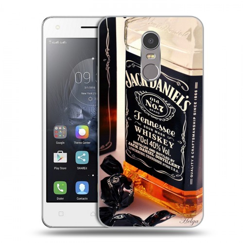 Дизайнерский пластиковый чехол для Lenovo K6 Note Jack Daniels