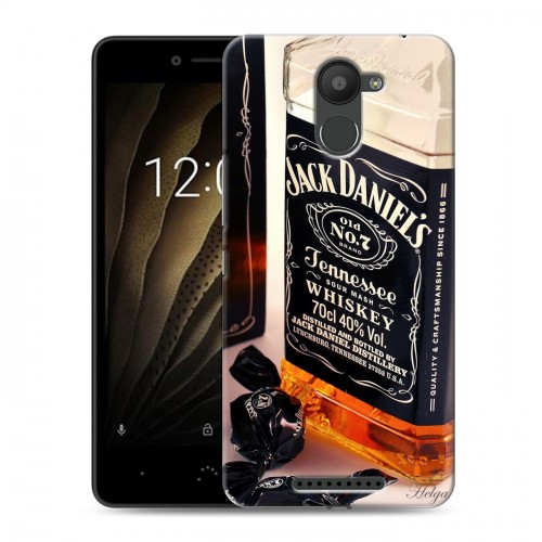 Дизайнерский силиконовый чехол для BQ Aquaris U Jack Daniels