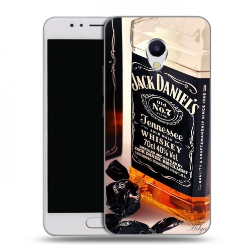 Дизайнерский силиконовый чехол для Meizu M5s Jack Daniels