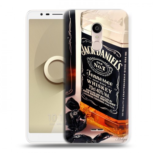 Дизайнерский силиконовый чехол для Alcatel 3C Jack Daniels