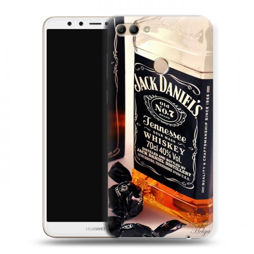 Дизайнерский пластиковый чехол для Huawei Y9 (2018) Jack Daniels