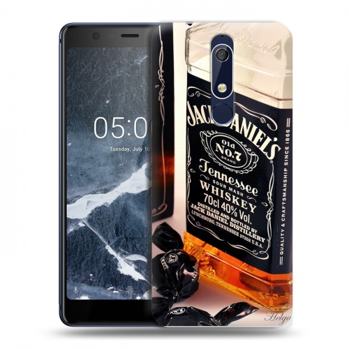 Дизайнерский пластиковый чехол для Nokia 5.1 Jack Daniels