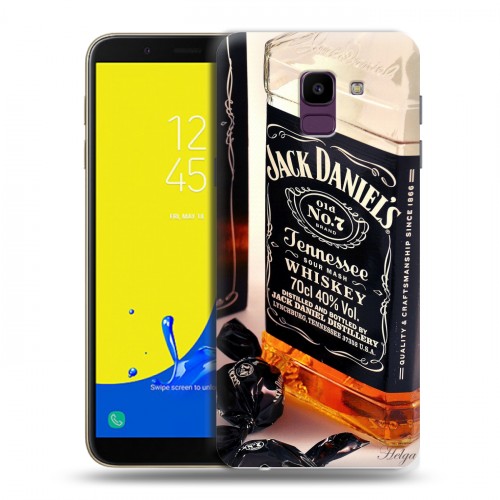 Дизайнерский пластиковый чехол для Samsung Galaxy J6 Jack Daniels