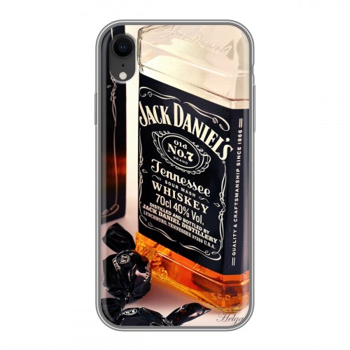 Дизайнерский силиконовый чехол для Iphone Xr Jack Daniels