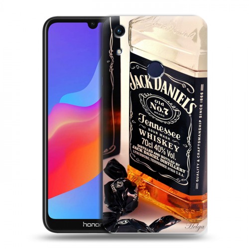 Дизайнерский пластиковый чехол для Huawei Honor 8A Jack Daniels