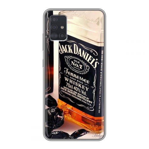 Дизайнерский силиконовый чехол для Samsung Galaxy A51 Jack Daniels