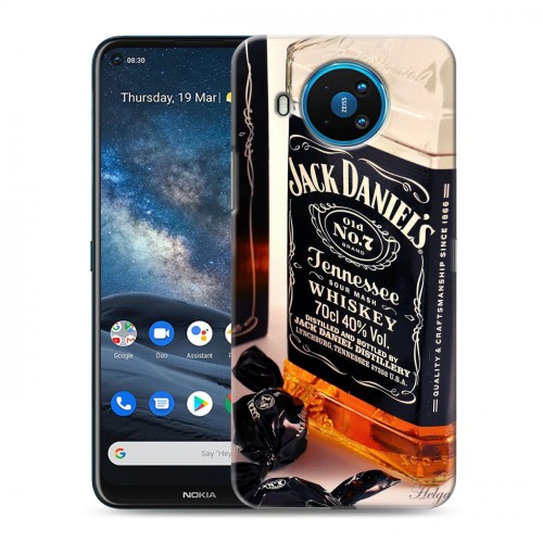 Дизайнерский силиконовый чехол для Nokia 8.3 Jack Daniels