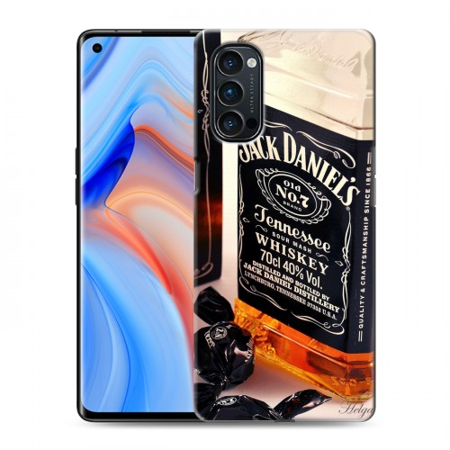 Дизайнерский пластиковый чехол для OPPO Reno4 Pro Jack Daniels