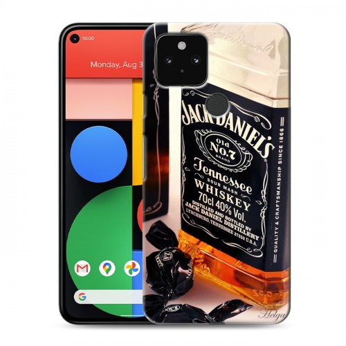 Дизайнерский пластиковый чехол для Google Pixel 5 Jack Daniels