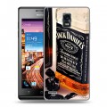 Дизайнерский пластиковый чехол для Huawei Ascend P1 Jack Daniels