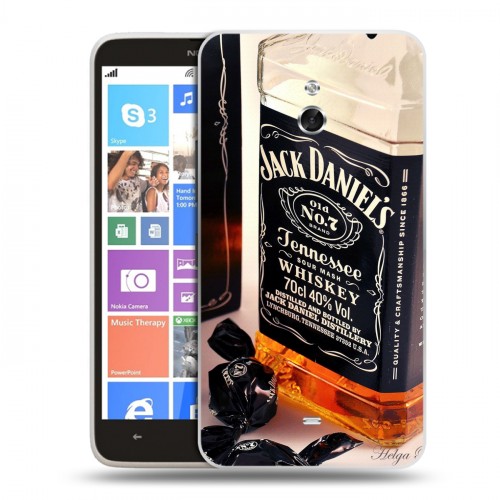 Дизайнерский пластиковый чехол для Nokia Lumia 1320 Jack Daniels