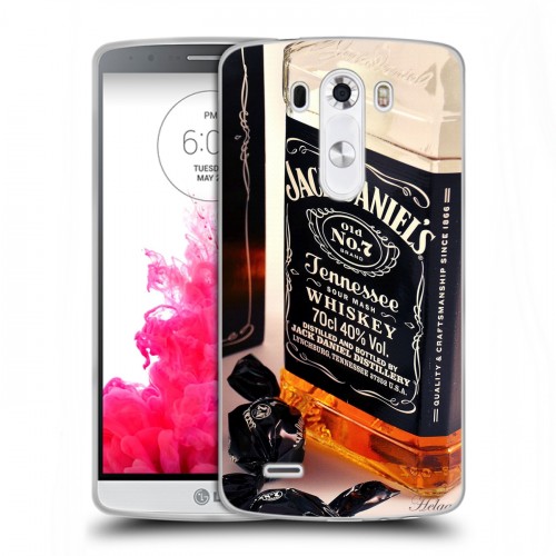Дизайнерский пластиковый чехол для LG G3 (Dual-LTE) Jack Daniels