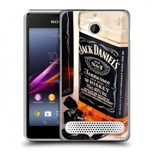 Дизайнерский силиконовый чехол для Sony Xperia E1 Jack Daniels