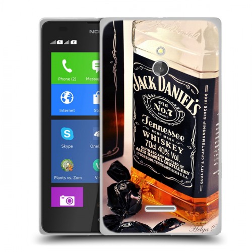 Дизайнерский силиконовый чехол для Nokia XL Jack Daniels