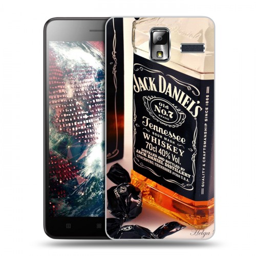 Дизайнерский силиконовый чехол для Lenovo S580 Ideaphone Jack Daniels