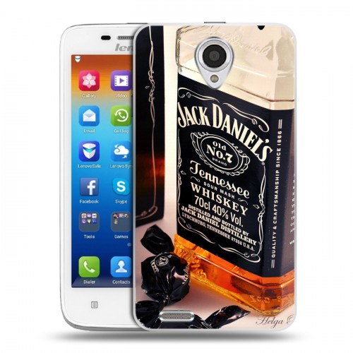 Дизайнерский пластиковый чехол для Lenovo S650 Ideaphone Jack Daniels