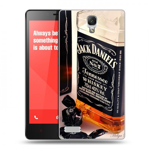 Дизайнерский пластиковый чехол для Xiaomi RedMi Note Jack Daniels