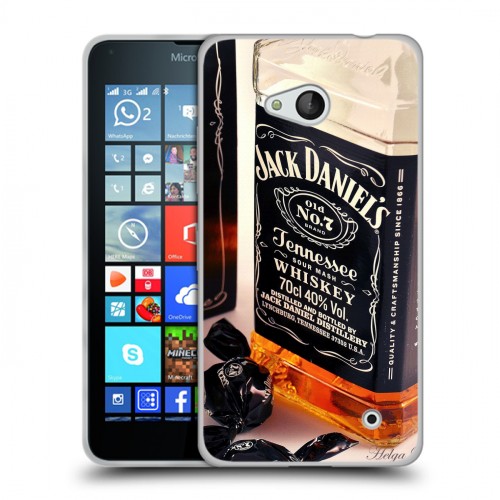 Дизайнерский пластиковый чехол для Microsoft Lumia 640 Jack Daniels