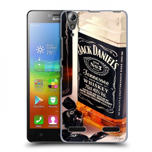 Дизайнерский пластиковый чехол для Lenovo A6000 Jack Daniels