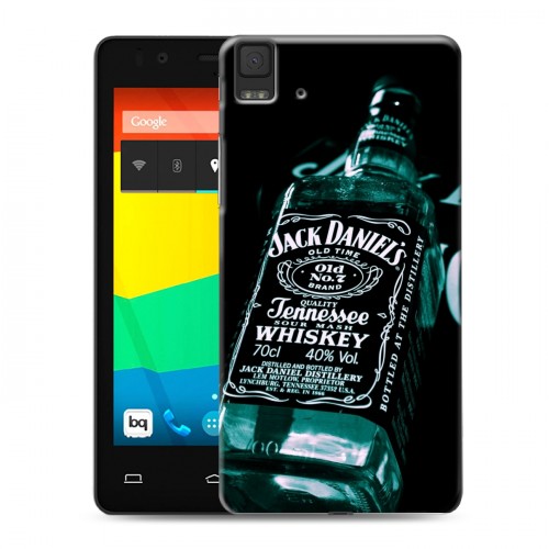 Дизайнерский силиконовый чехол для BQ Aquaris E4.5 Jack Daniels