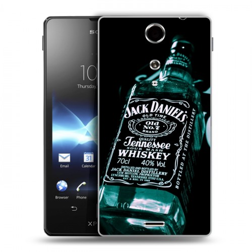 Дизайнерский пластиковый чехол для Sony Xperia TX Jack Daniels