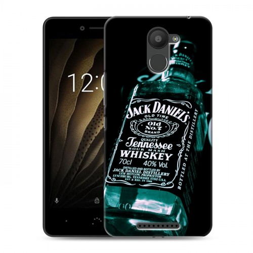 Дизайнерский силиконовый чехол для BQ Aquaris U Jack Daniels