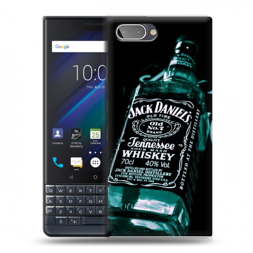 Дизайнерский пластиковый чехол для BlackBerry KEY2 LE Jack Daniels