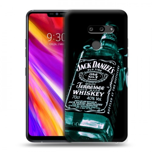 Дизайнерский пластиковый чехол для LG G8 ThinQ Jack Daniels