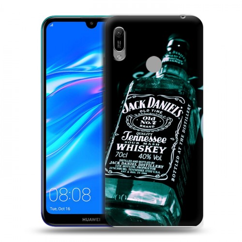 Дизайнерский пластиковый чехол для Huawei Y6 (2019) Jack Daniels