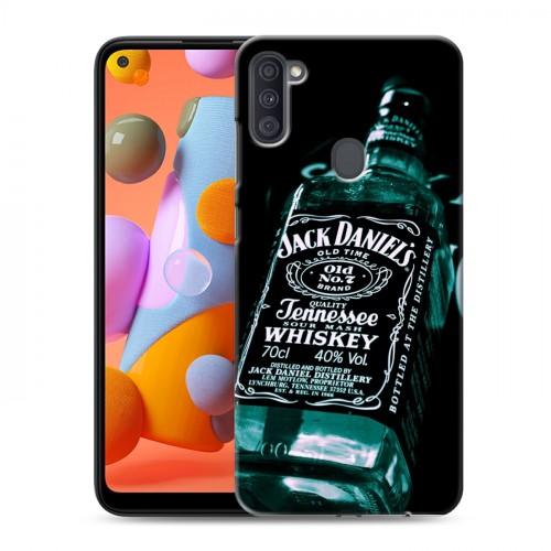 Дизайнерский силиконовый с усиленными углами чехол для Samsung Galaxy A11 Jack Daniels