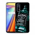 Дизайнерский силиконовый с усиленными углами чехол для Realme 7 Jack Daniels