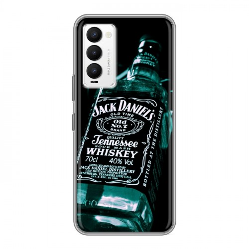 Дизайнерский силиконовый чехол для Tecno Camon 18 Jack Daniels