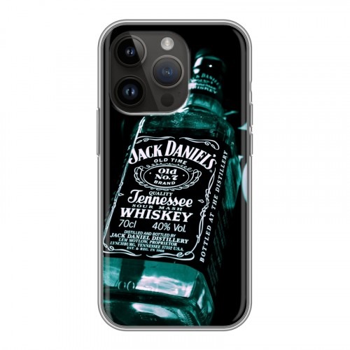 Дизайнерский силиконовый чехол для Iphone 14 Pro Jack Daniels