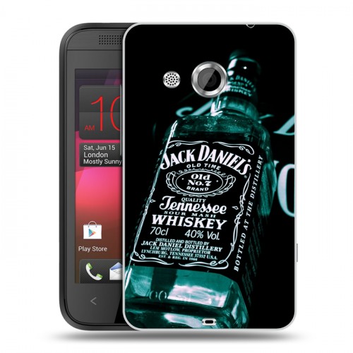 Дизайнерский пластиковый чехол для HTC Desire 200 Jack Daniels