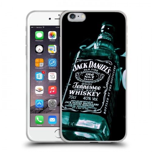 Дизайнерский силиконовый чехол для Iphone 6 Plus/6s Plus Jack Daniels