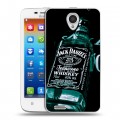 Дизайнерский пластиковый чехол для Lenovo S650 Ideaphone Jack Daniels